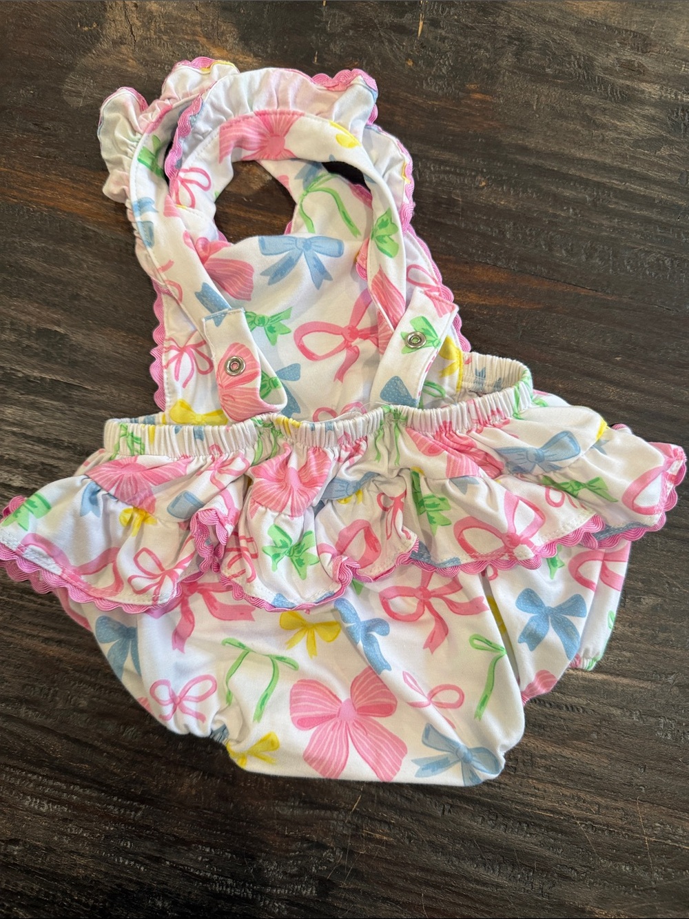 Angel Dear sweet bows Ric Rac Ruffle Su suit - Picture 6 of 10